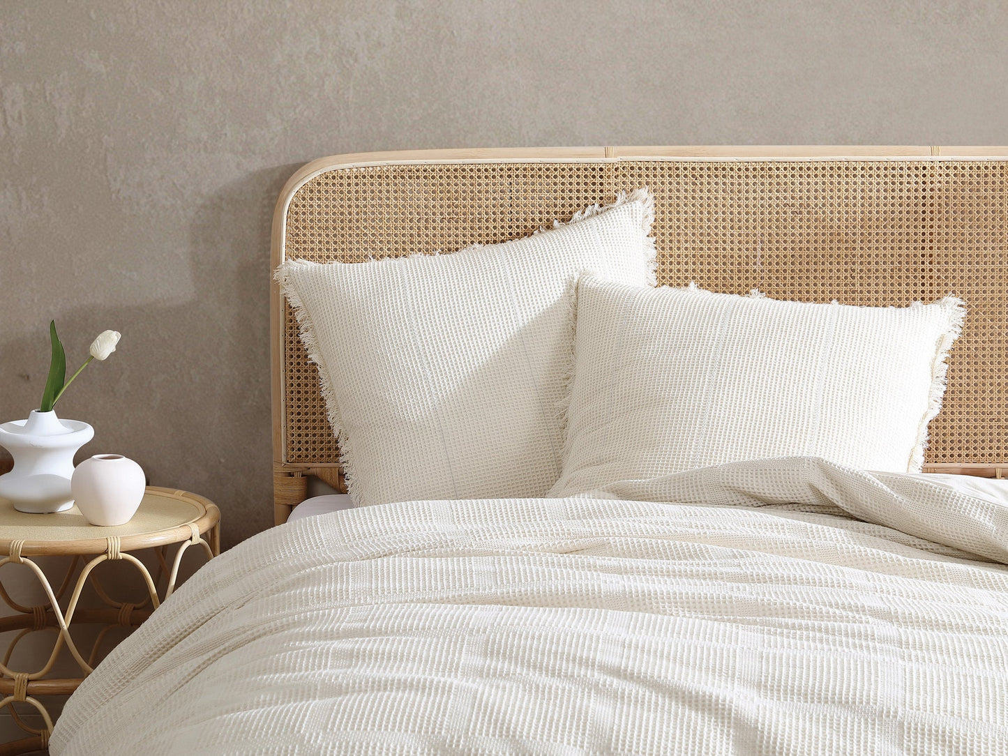 Galicia Vanilla European Pillowcase by Linen House