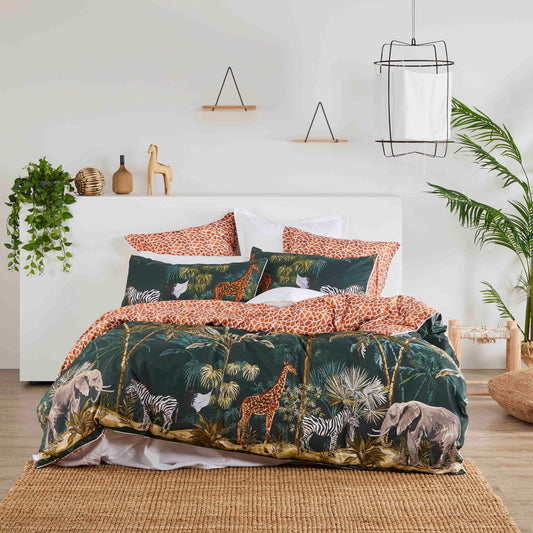 Vintage Safari Quilt Cover Set by Private Collection