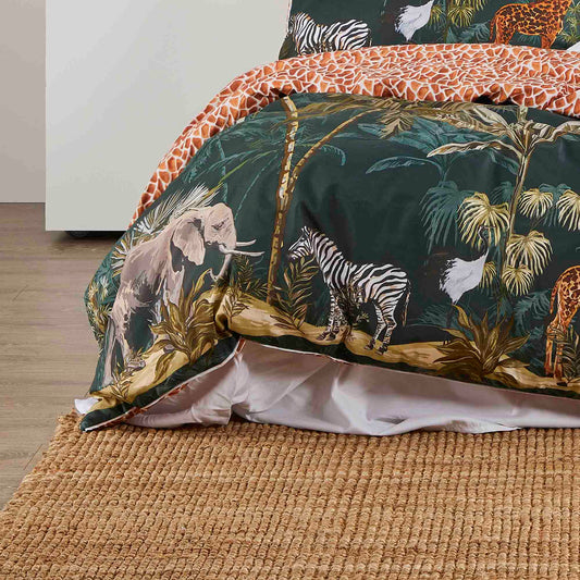 Vintage Safari Quilt Cover Set by Logan and Mason