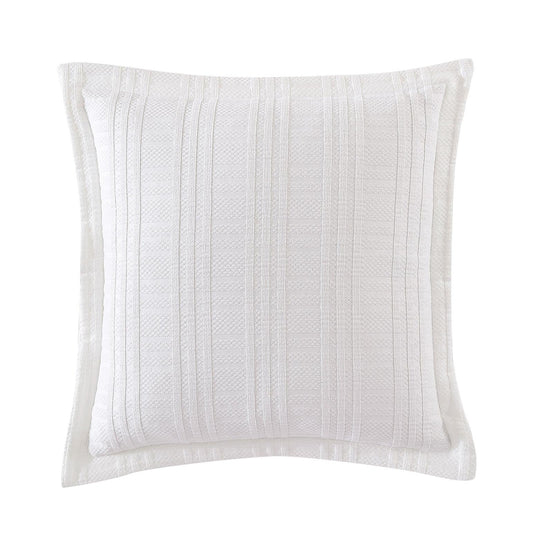 Winton White Cushion 45 x 45 cm by Private Collection