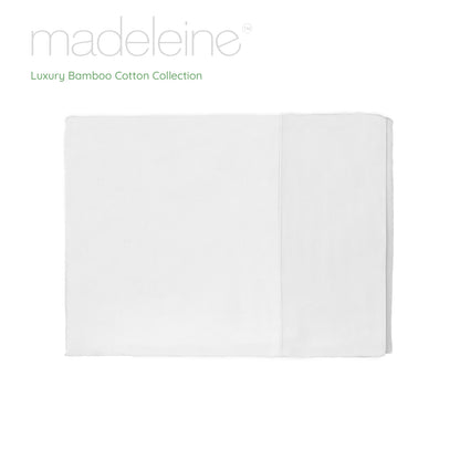 Madeleine Hotel Linen Bamboo Cotton Sheets Set - White