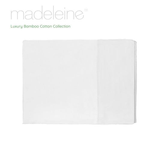 Madeleine Hotel Linen Bamboo Cotton Sheets Set - White