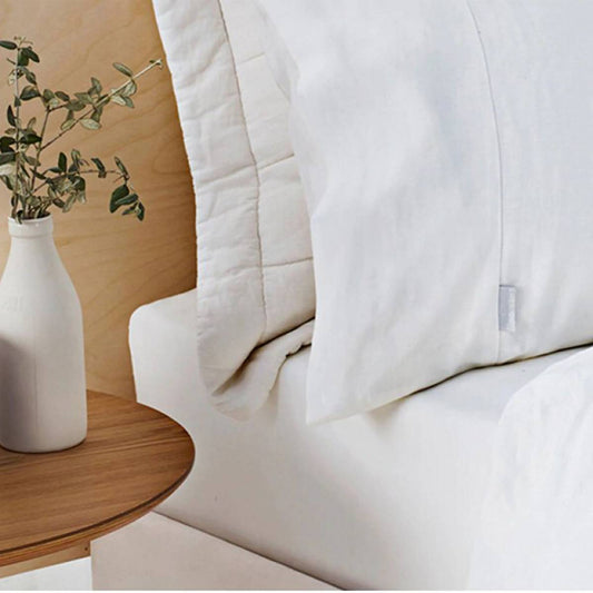 Abbotson WHITE Linen Fitted Sheet by Sheridan