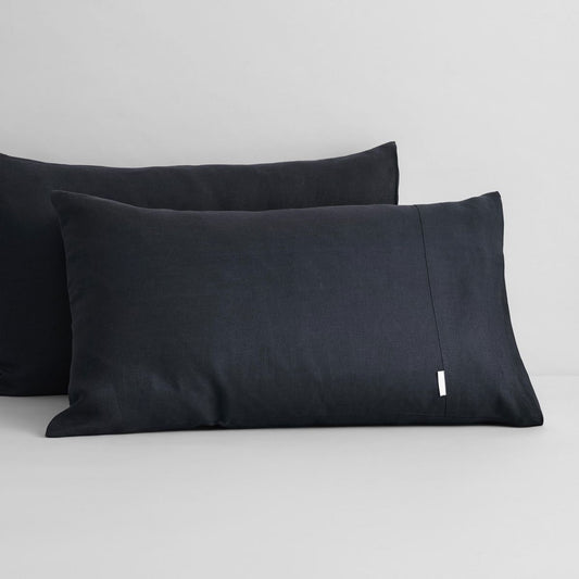 Abbotson Carbon Linen Standard Pillowcase Pair by Sheridan