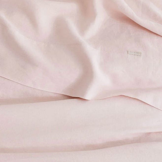 Abbotson Blush Linen European Pillowcase by Sheridan
