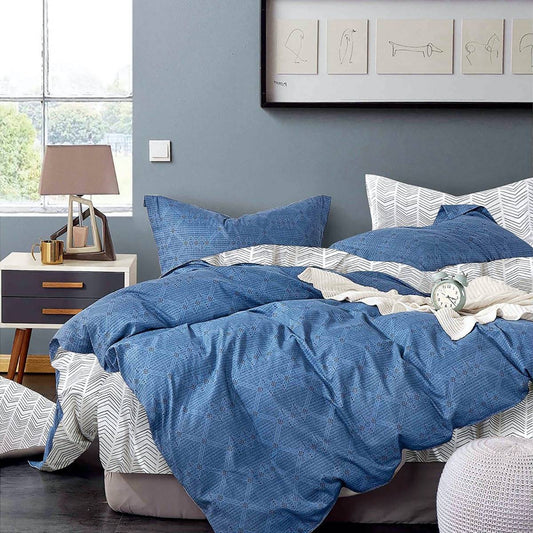 McCallum Blue Quilt Cover Set by Ardor