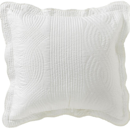 Kinley Cloud White European Pillowcase by Bianca