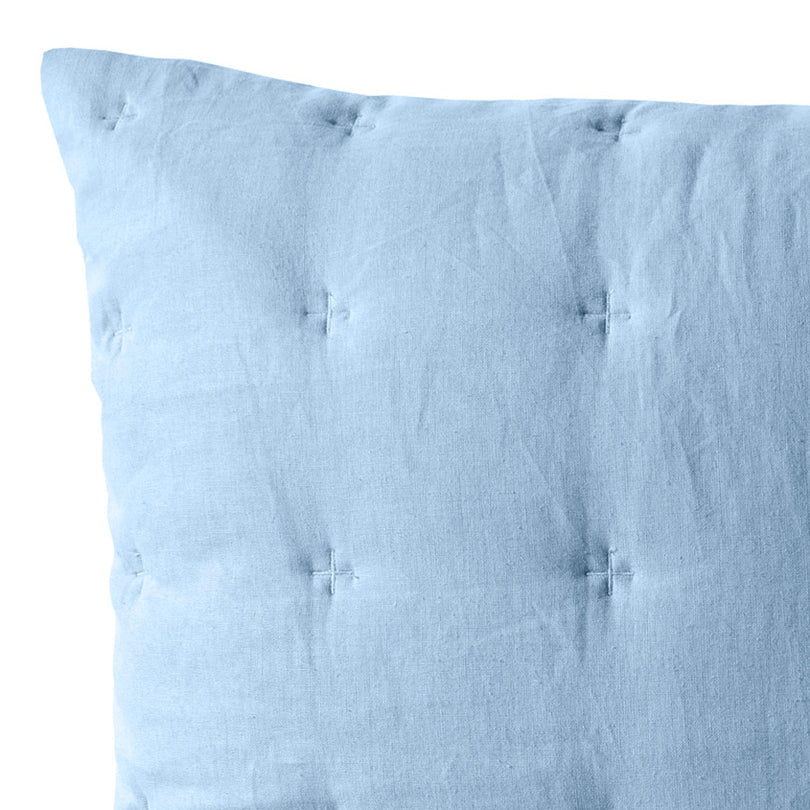 Langston Blue European Pillowcase by Bianca