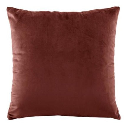 Vivid Coordinates Velvet 43x43cm Filled Cushion Terracotta by Bianca
