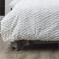 Chevvy White Vintage Washed Tufted Quilt Cover Set by Revive Living