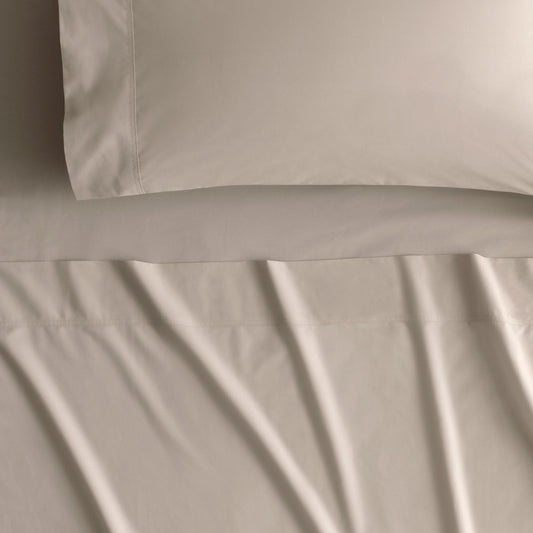 Byren Percale Sheet Set WARM SAND by Sheridan