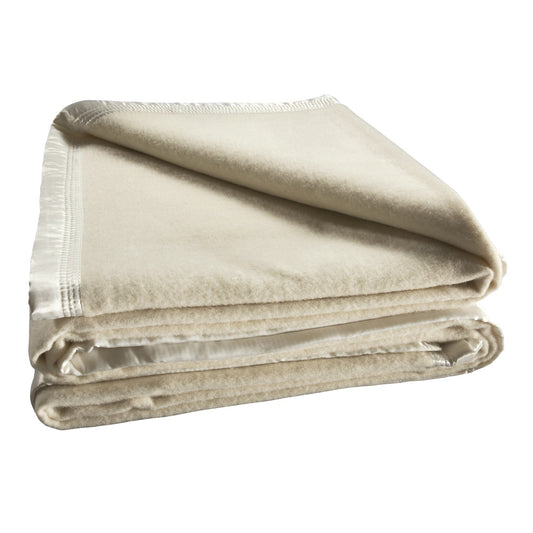 Australian Wool Blanket 480gsm Cream by bianca