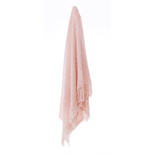 Declan 130x170cm Throw Rug Pink by Bianca