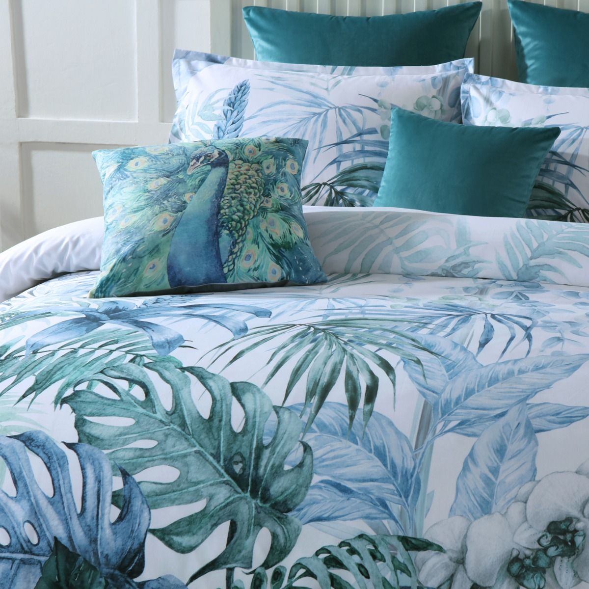 Kailua Teal Quilt Cover Set by Bianca