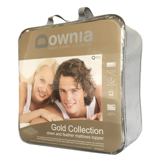 Downia Gold Collection White Goose Down and Feather Mattress Topper