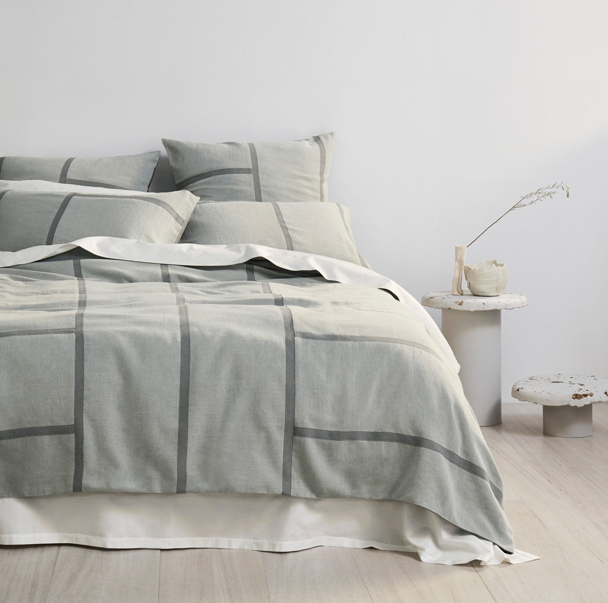 Selvedge Jade European Pillowcase by Sheridan