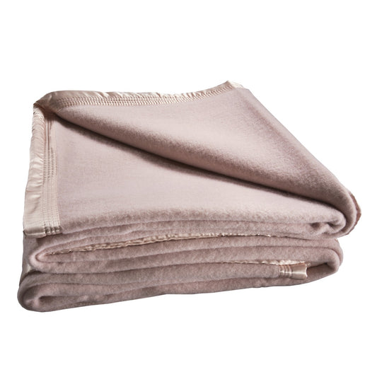 Australian Wool Blanket 480gsm Pink by bianca