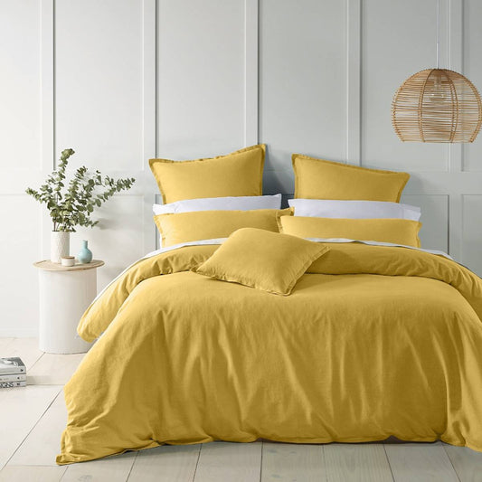 Wellington Gold Quilt Cover Set by Bianca