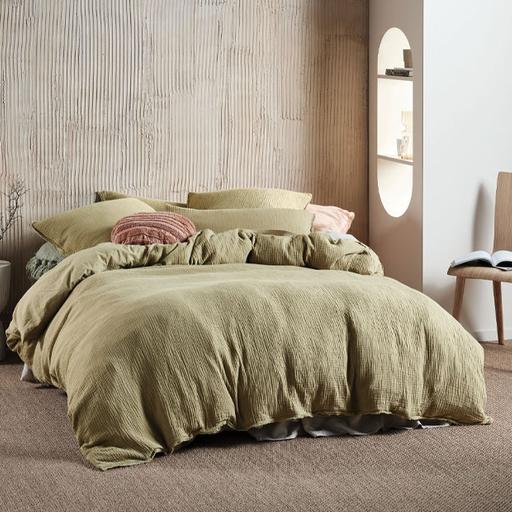 Elysian Eucalyptus Quilt Cover Set by Linen House