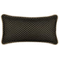 Lancaster Black Long Filled Cushion by Davinci