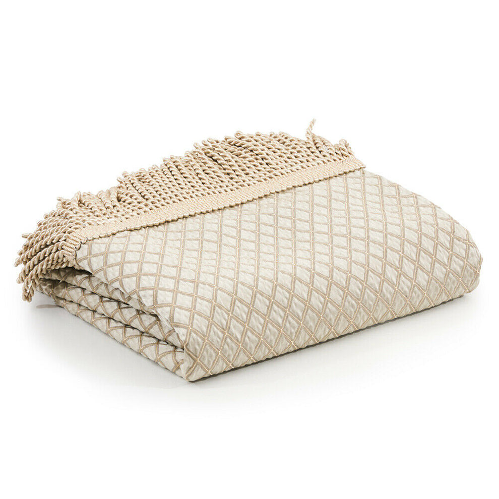 Lancaster 135 x 200cm Throw Rug Gold Quilt Cover World