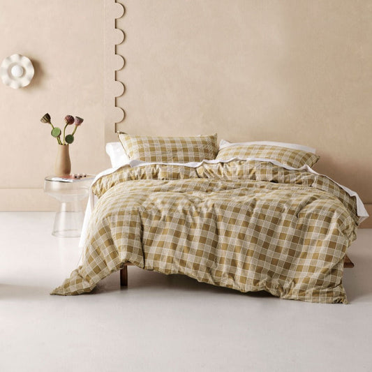 Barnette Duon Flannelette Quilt Cover Set by Linen House