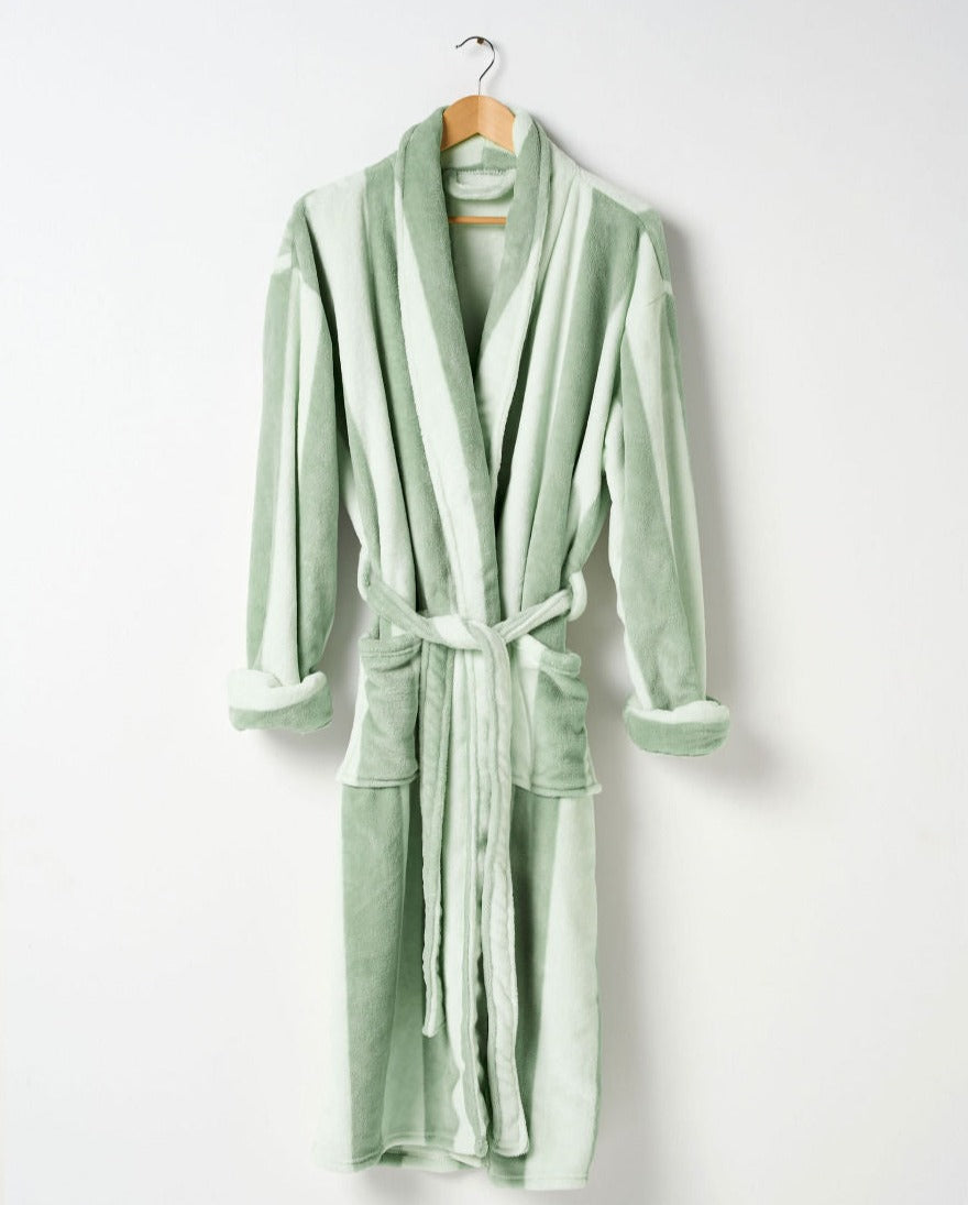 Ocean City Plush JADE Bathrobe by Linen House