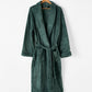 Plush Green Bathrobe by Linen House