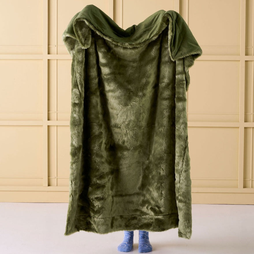 Selma Moss Throw Rug by Linen House | Quilt Cover World