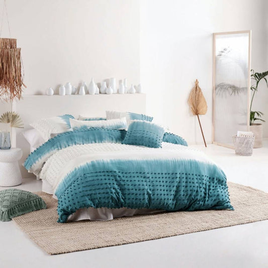 Basque Reef Quilt Cover Set by Linen House