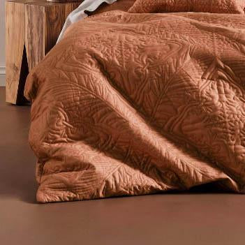 Isadora Quilt Cover Set Brandy by Linen House