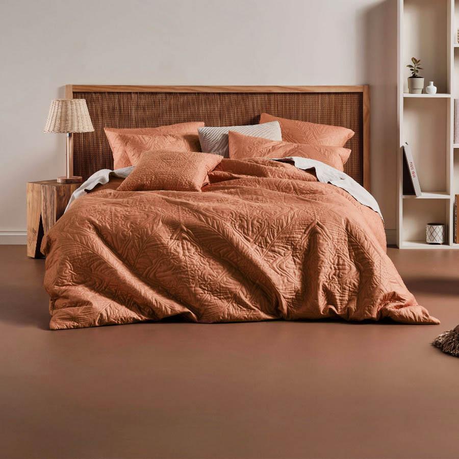 Isadora Quilt Cover Set Brandy by Linen House