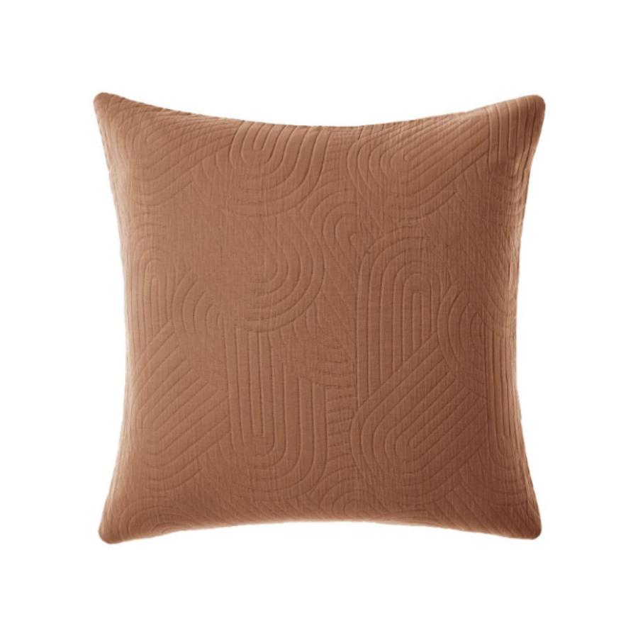 Lila Pecan European Pillowcase by Linen House