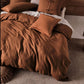 Nimes Linen Quilt Cover Set CINNAMON by Linen House