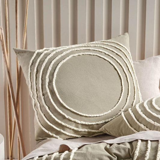 Ojai Sage European Pillowcase by Linen House