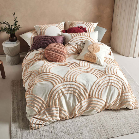 Ojai Sugar Quilt Cover Set by Linen House