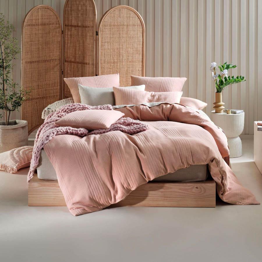 Osmond Quilt Cover Set Rose by Linen House