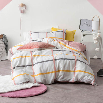 Riley Pink Quilt Cover Set by Hiccups