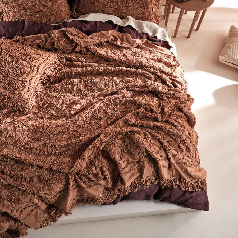 Somers Pecan Bed Cover by Linen House