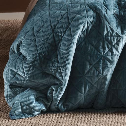 Heath Quilt Cover Set Teal by Linen House