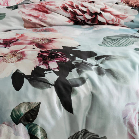 Julieta Arctic Quilt Cover Set by Linen House