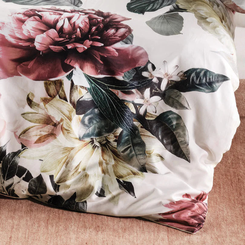 Julieta Pearl Quilt Cover Set by Linen House