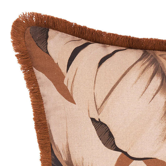 Kalena Cinnamon Cushion by Linen House