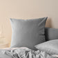 Triblend Linen Cotton Lyocell Quilt Cover Set ASH by Linen House