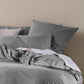 Triblend Linen Cotton Lyocell Quilt Cover Set ASH by Linen House