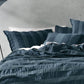 Shrimpton Slate Quilt Cover Set by Linen House