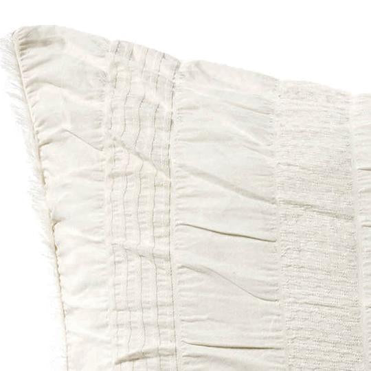 Shrimpton White European Pillowcase by Linen House