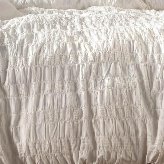 Shrimpton White Quilt Cover Set by Linen House