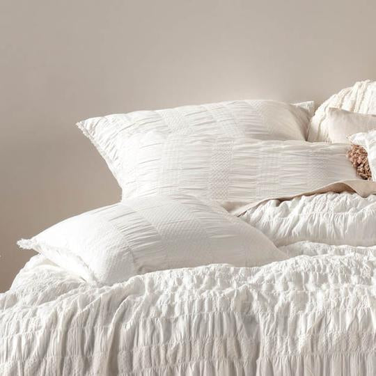 Shrimpton White Quilt Cover Set by Linen House