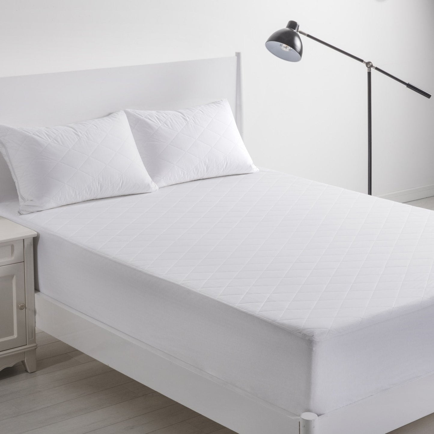 Comfort in Cotton Quilted Mattress Protector by Bianca